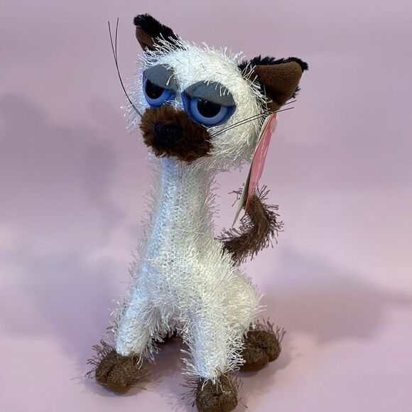American Greetings 8.5" Carlton Cards Kitty Cat Poseable Twisted Whiskers Plush - Picture 1 of 7